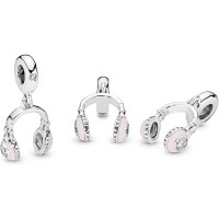 Charm Plata Auriculares Rosas 797902EN160 | Joyería River