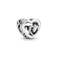 Charm plata Corazones Infinitos Entrelazados 790800C00 | Joyería River