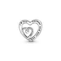 Charm plata Corazones Infinitos Entrelazados 790800C00 | Joyería River