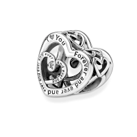 Charm plata Corazones Infinitos Entrelazados 790800C00 | Joyería River