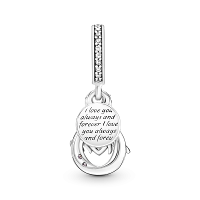 Charm Colgante Doble plata Mamá Infinito Pavé 791468C01 | Joyería R... 2