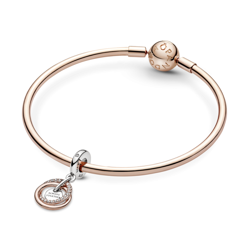 Charm Colgante plata y rosa Círculo Familiar Siempre 780797C01 | Jo...