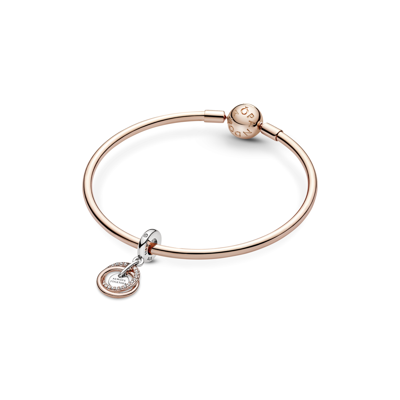 Charm Colgante plata y rosa Círculo Familiar Siempre 780797C01 | Jo...