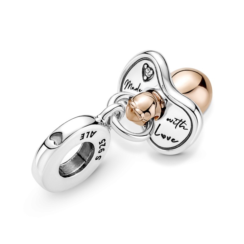 Charm Colgante Chupete Bebé Rosa 781490C01 | Joyería River
