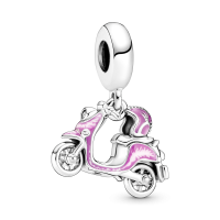 Charm colgante plata Moto Scooter rosa 791057C01 | Joyería River