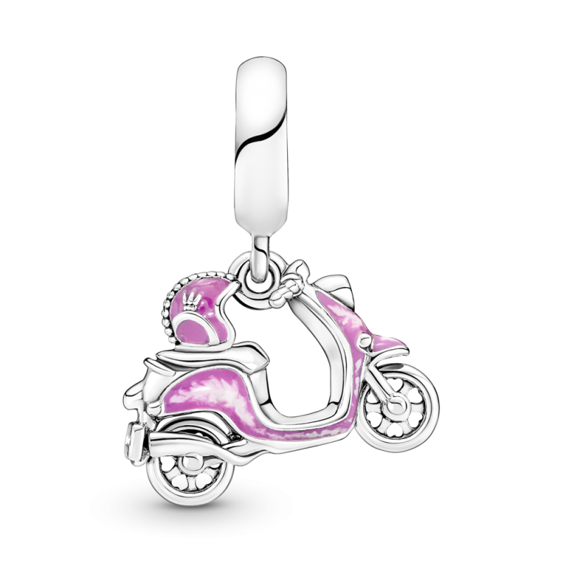 Charm colgante plata Moto Scooter rosa 791057C01 | Joyería River