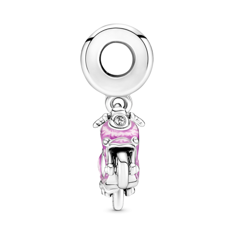 Charm colgante plata Moto Scooter rosa 791057C01 | Joyería River