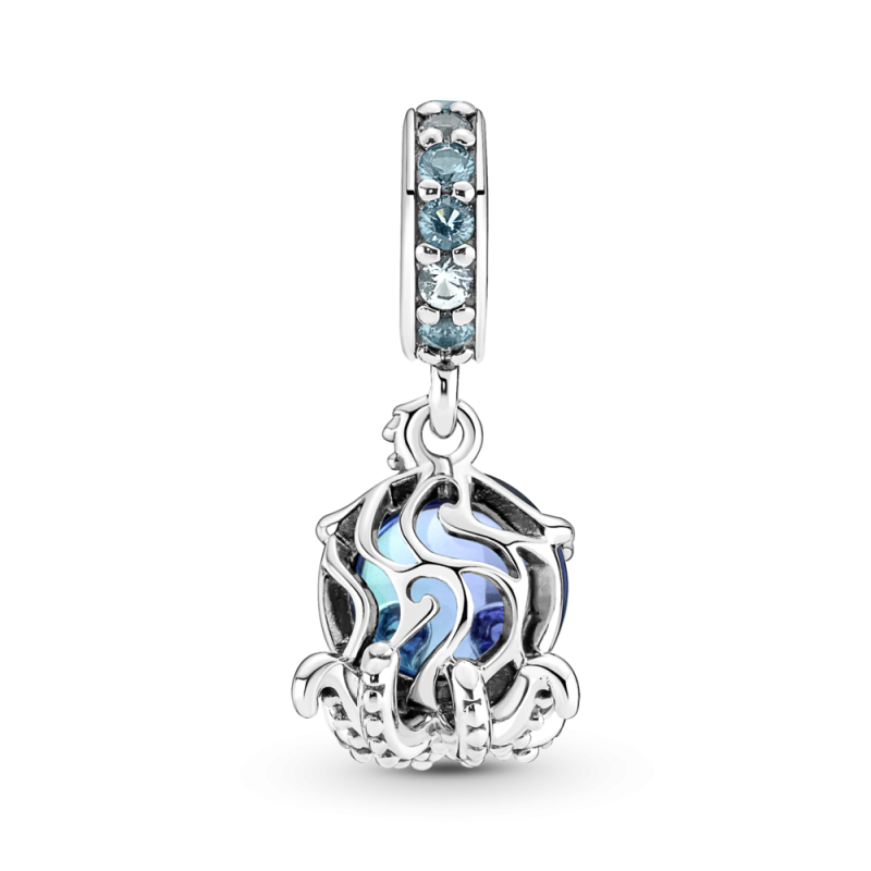 Charm Pandora Colgante plata Pulpo Cristal de Murano 791694C01 | Jo...