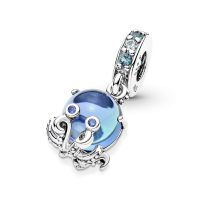 Charm Pandora Colgante plata Pulpo Cristal de Murano 791694C01 | Jo...