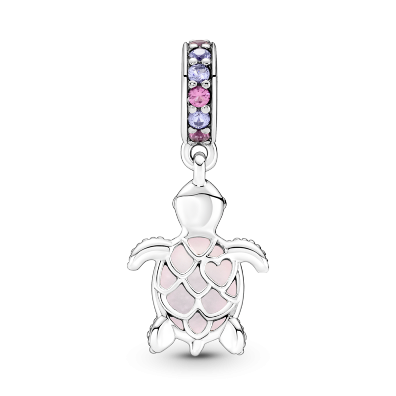 Charm Colgante Pandora plata Tortuga Marina Murano Rosa 798939C02 |...