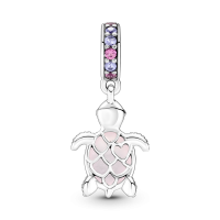 Charm Colgante Pandora plata Tortuga Marina Murano Rosa 798939C02 |...