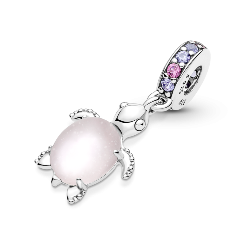Charm Colgante Pandora plata Tortuga Marina Murano Rosa 798939C02 |...