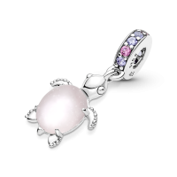 Charm Colgante Pandora plata Tortuga Marina Murano Rosa 798939C02 |...