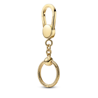 Colgante bolso Pandora para charms pequeño Pandora Moments dorado 3...