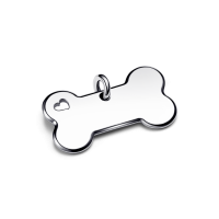Chapa para Collar de Mascota acero Hueso de Perro Grabable 312269C0...