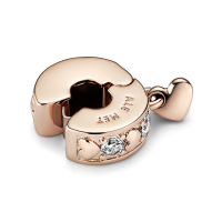Clip Pandora rosa Corazones Infinitos Brillantes 782253C01 | Joyerí...