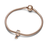 Clip Pandora rosa Corazones Infinitos Brillantes 782253C01 | Joyerí...