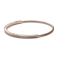 Pulsera Rígida Pandora Signatura I-D Pavé 582313C01 | Joyería River