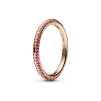 Anillo rosa en Pavé Rojo Pandora ME 189679C02 | Joyería River Anillo rosa en Pavé Rojo Pandora ME 189679C02 | Joyería River