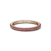 Anillo rosa en Pavé Rojo Pandora ME 189679C02 | Joyería River Anillo rosa en Pavé Rojo Pandora ME 189679C02 | Joyería River