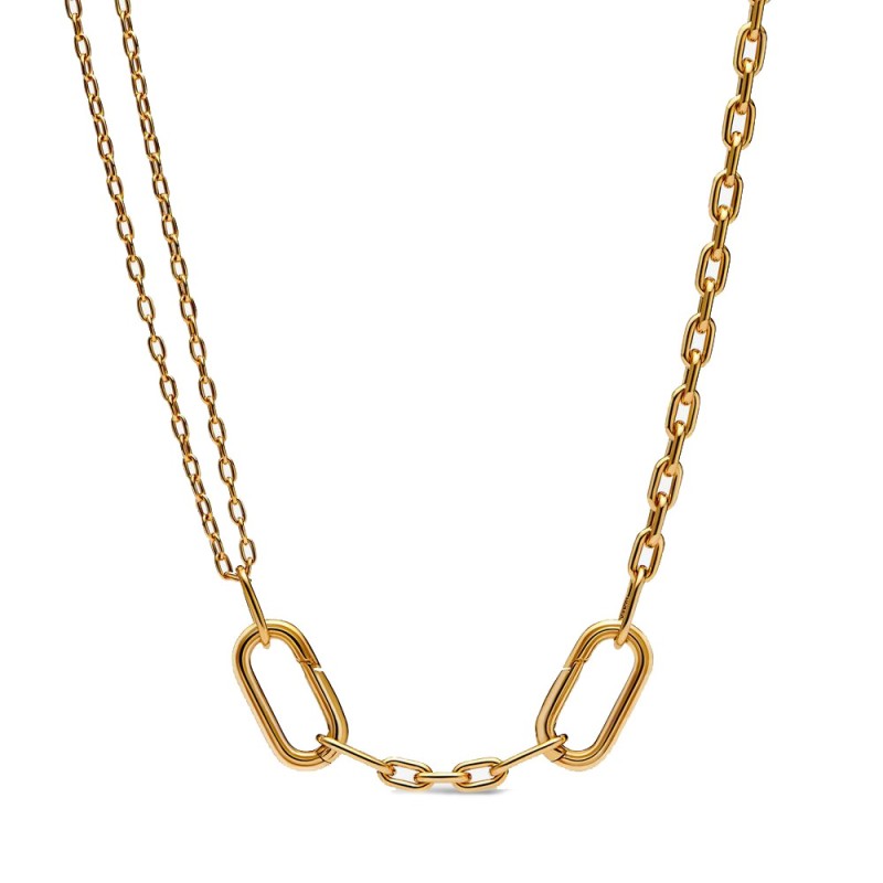 Collar de Eslabones Doble Dorado Pandora ME 362303C00 | Joyería River