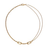 Collar de Eslabones Doble Dorado Pandora ME 362303C00 | Joyería River