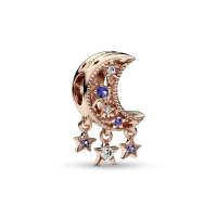 Charm rosa Estrella y Luna Creciente 789643C01 | Joyería River