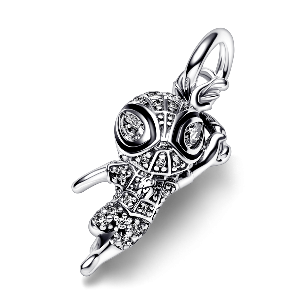 Charm Colgante Pandora plata Spider-Man de Marvel en Pavé 392353C01...