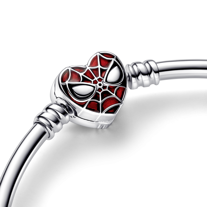 Pulsera Pandora plata cierre de Máscara Spider-Man de Marvel 592324...