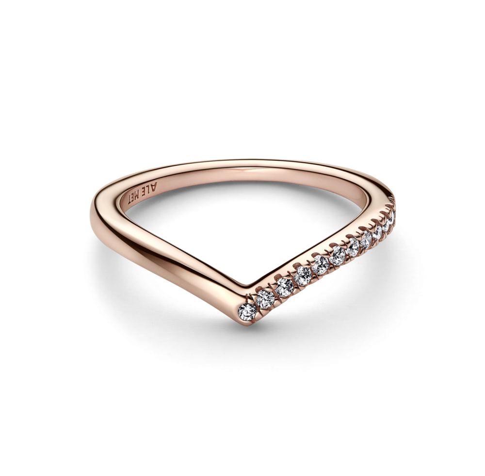 Anillo Pandora rosa Deseo Mitad Brillante 182394C01 | Joyería River