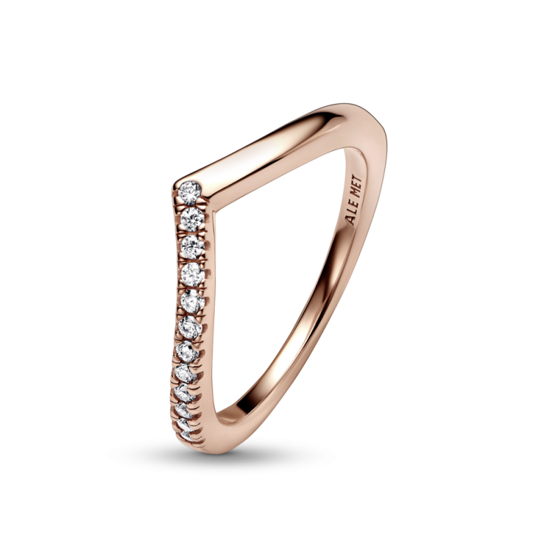 Anillo Pandora rosa Deseo Mitad Brillante 182394C01 | Joyería River