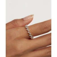 Anillo Pdpaola The Zipper Silver AN02-685 | Joyería River