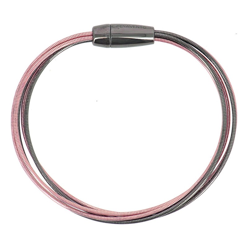 Pulsera Pesavento Dna Rutenio y Rosa WDNAB509 | Joyería River