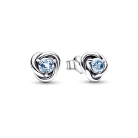 Pendientes Pandora de Boton Círculo Eternity Azul 292334C09 | Joyer...