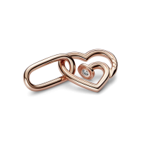 Link Doble Pandora ME rosa Corazón Clavado 782530C01 | Joyería River