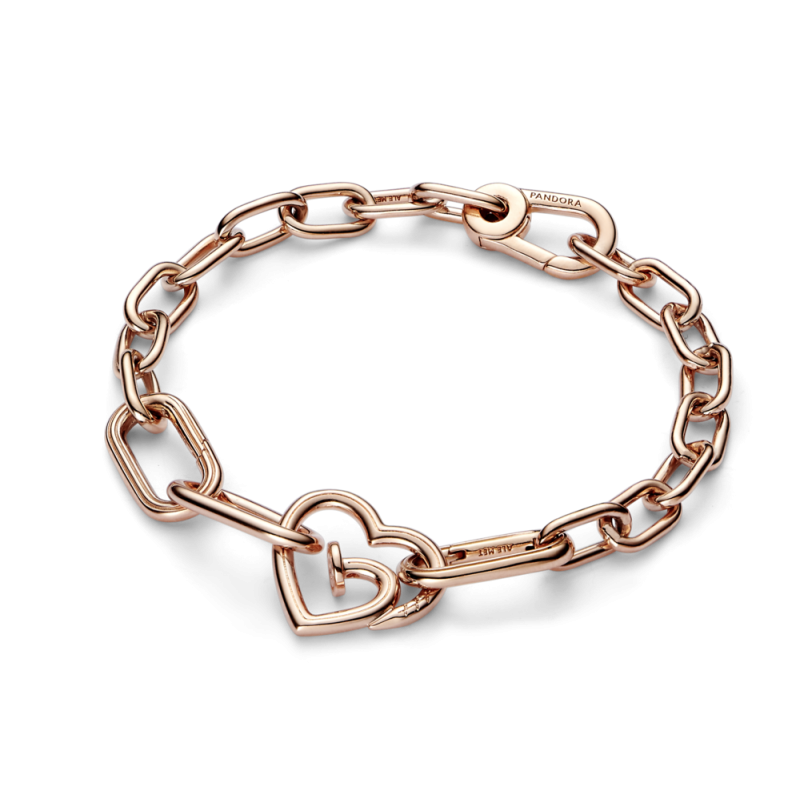 Link Doble Pandora ME rosa Corazón Clavado 782530C01 | Joyería River
