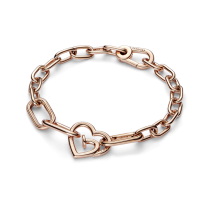 Link Doble Pandora ME rosa Corazón Clavado 782530C01 | Joyería River