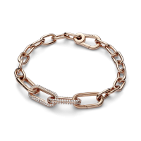Link Doble Pandora ME rosa en Pavé 789660C01 | Joyería River