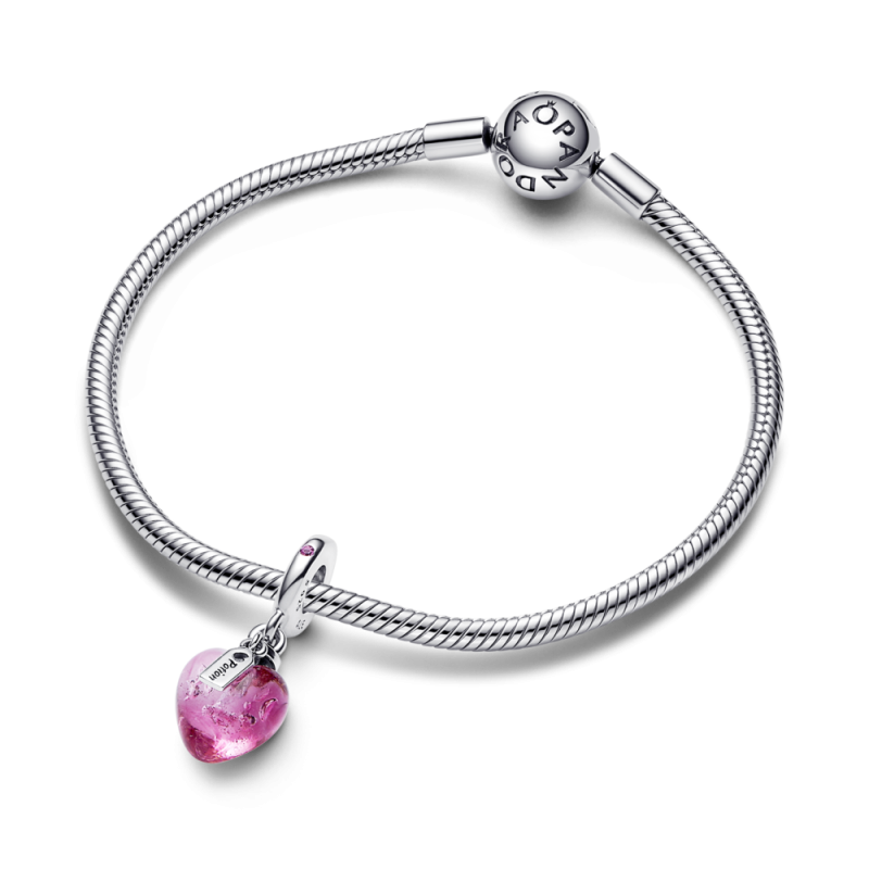 Charm Pandora Colgante Murano plata Corazón Poción de Amor 792509C0...