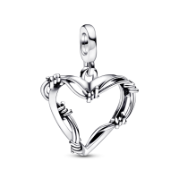 Medallón Pandora ME en plata de ley Corazón Alambre 792526C00 | Joy...