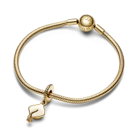 Charm Pandora Colgante dorado Birrete Graduación 761892C00 | Joyerí...