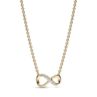 Collar Pandora Dorado Infinito Brillante 368821C01 | Joyería River