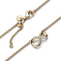 Collar Pandora Dorado Infinito Brillante 368821C01 | Joyería River