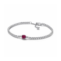 Pulsera Gema Roja Redonda en Pavé 592403C01