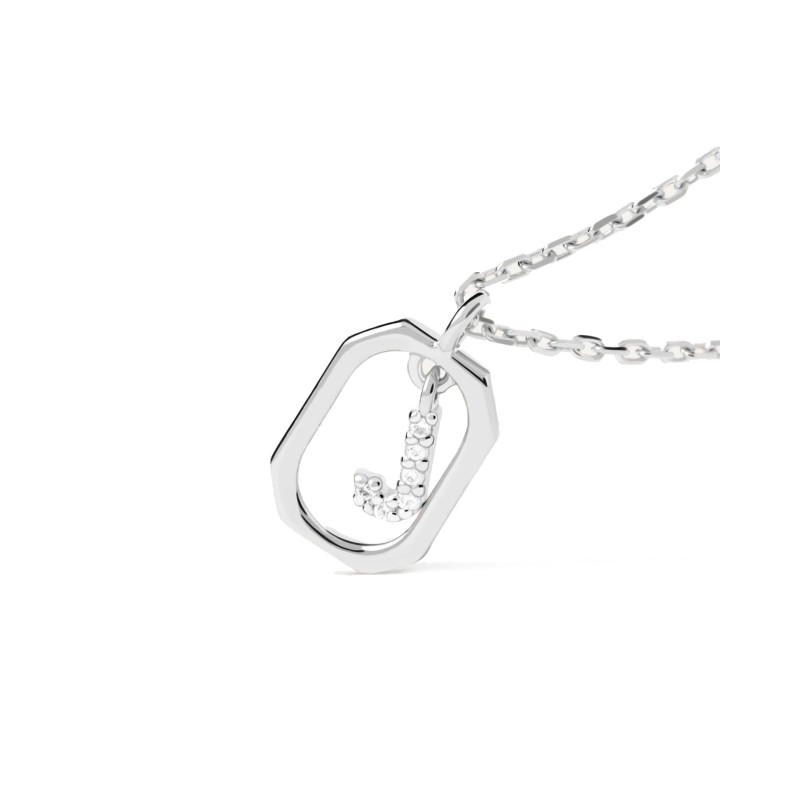 Colgante Letra "J" Mini Plata CO02-521-U