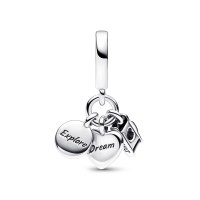 Charm Pandora Triple Cámara, Corazón y Brúljula 792703C01