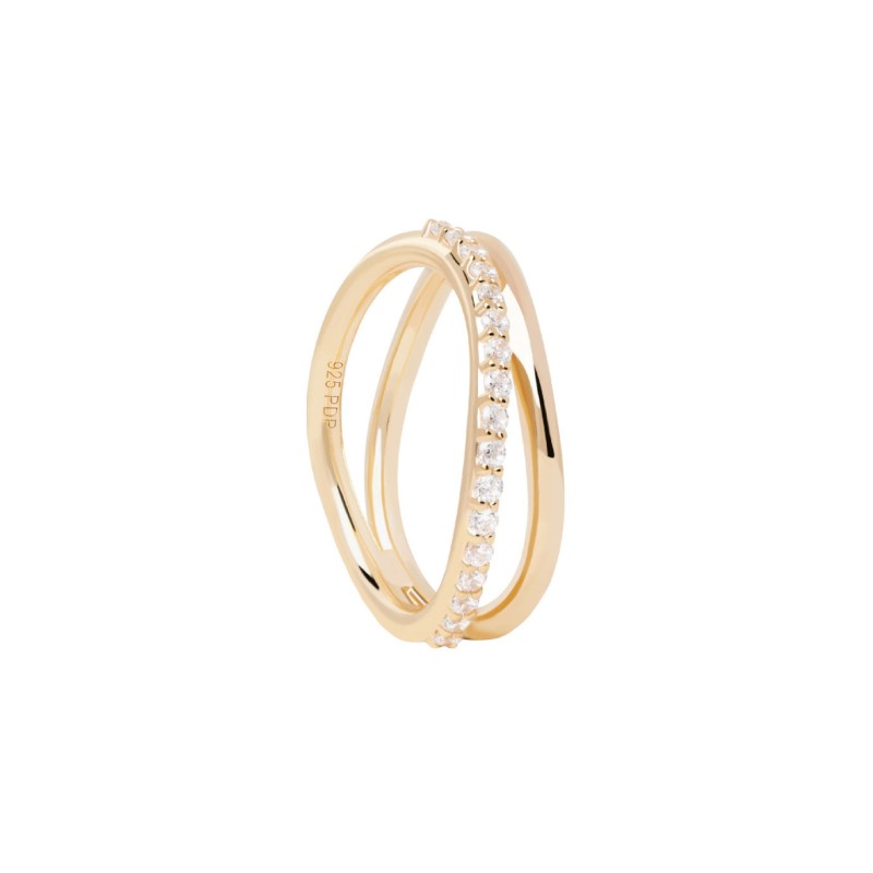 Anillo Twister Gold Ring AN01-844