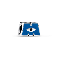 Charm Pandora Logo Esmalte Azul Monsters 792753C01
