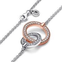 Collar Pandora Signature Circulos Entrelazados 382778C01