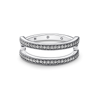 Anillo Pandora Signature Logo & Pavé 192779C01 Anillo Pandora Signature Logo & Pavé 192779C01